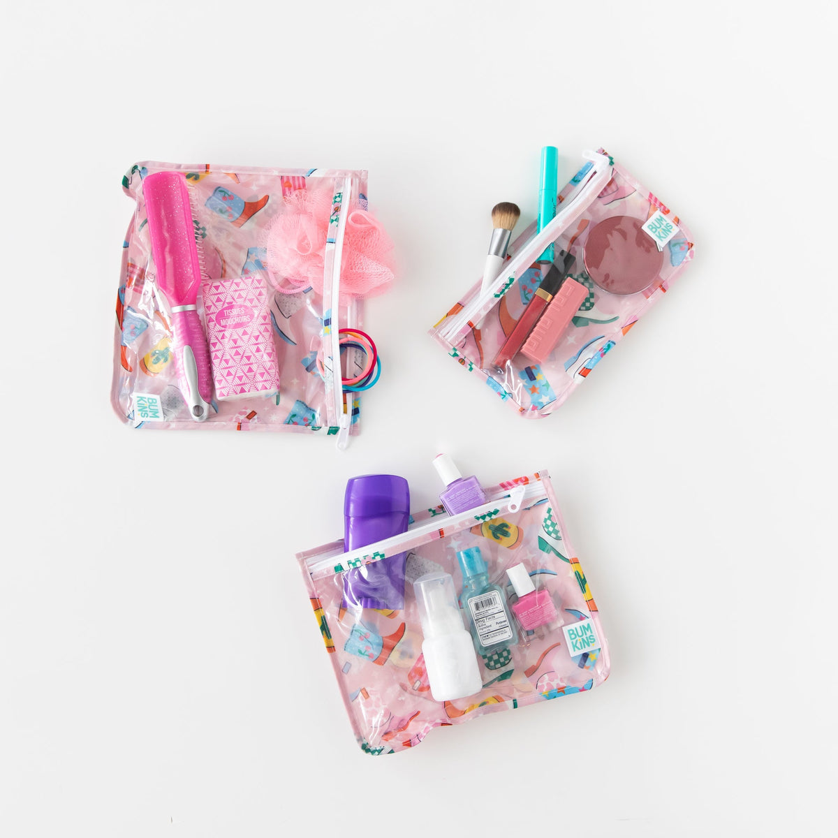 Bumkins Special Offer | Boots Print 5-Piece Travel Set for Women, Waterproof