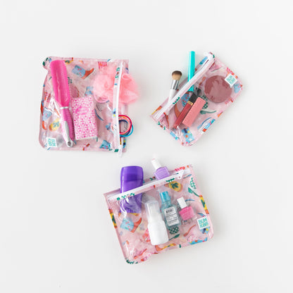 Bumkins Special Offer | Boots Print 5-Piece Travel Set for Women, Waterproof
