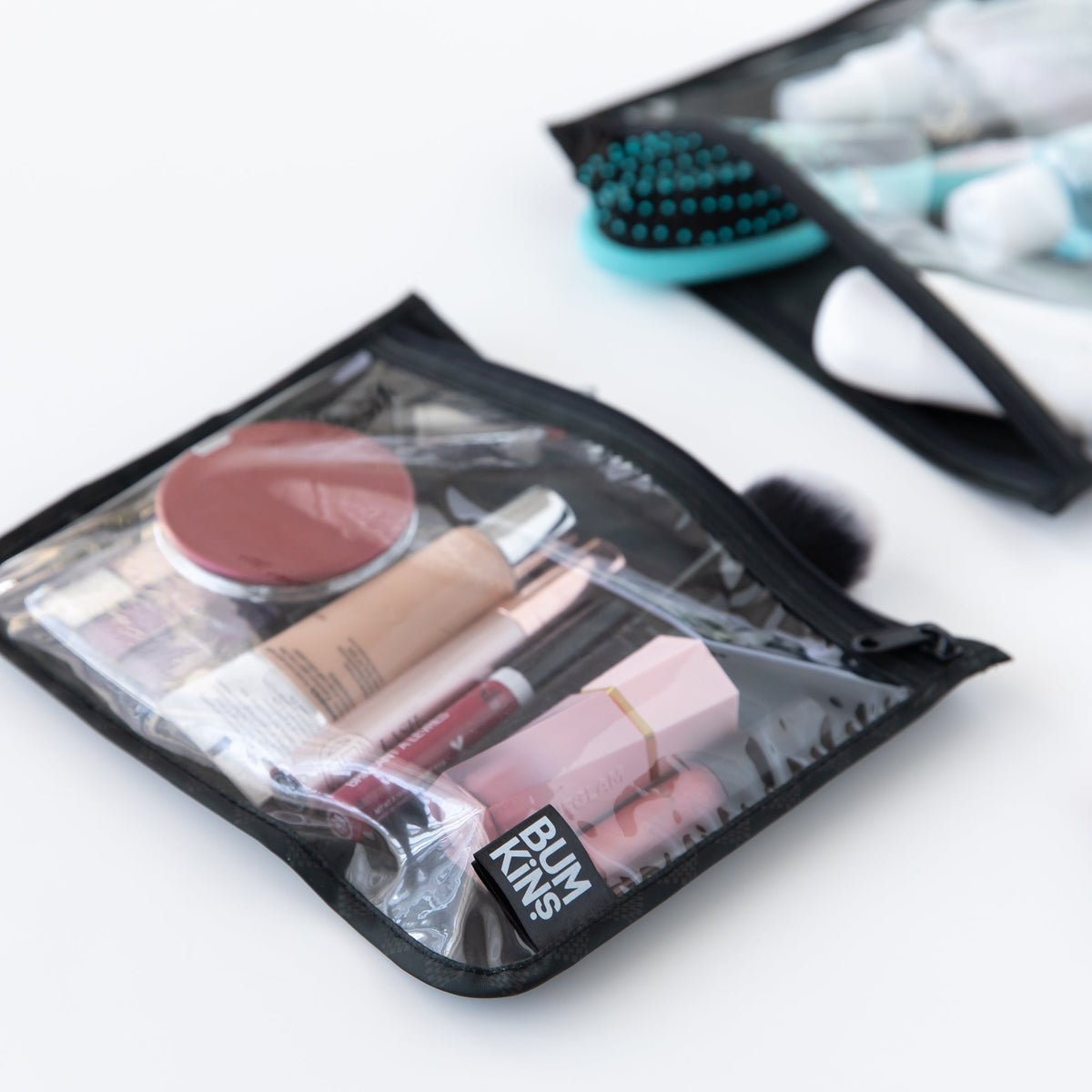 Bumkins Value | Black Check 4-Piece Bag Set, Wet Bag + TSA Travel Bags