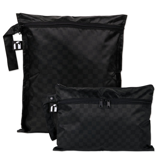 Bumkins Classic | Wet Bag + Wet/Dry Clutch Set: Rich Black