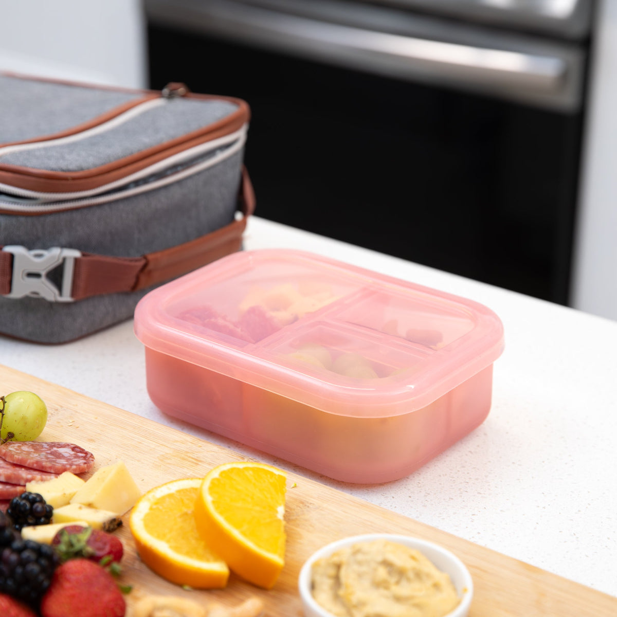 Bumkins Recommended | Lunchbox Legends 6-Piece Set: Disco Pink Jelly