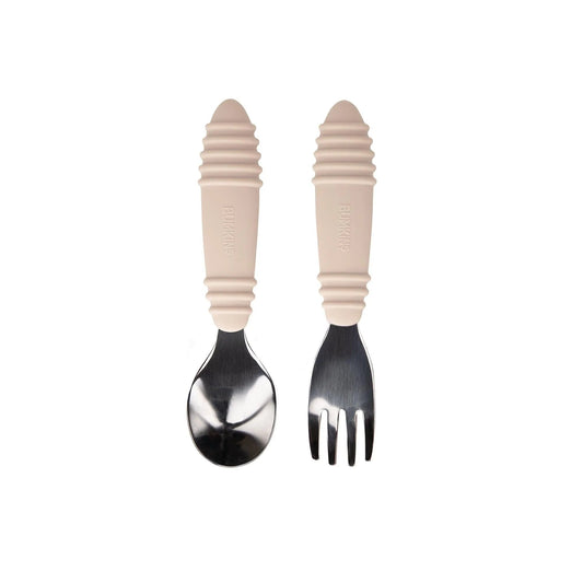 Bumkins Essential | Toddler Silverware Made to Help Littles Scoop + Pierce Food