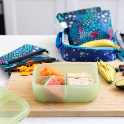 Bumkins Premium | Lunchbox Legends 6-Piece Set: Jungle Green Jelly