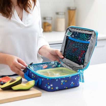Bumkins Premium | Lunchbox Legends 6-Piece Set: Jungle Green Jelly