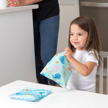 Bumkins Essential | Under The Sea Eco-Friendly Reusable Snack Bag Set