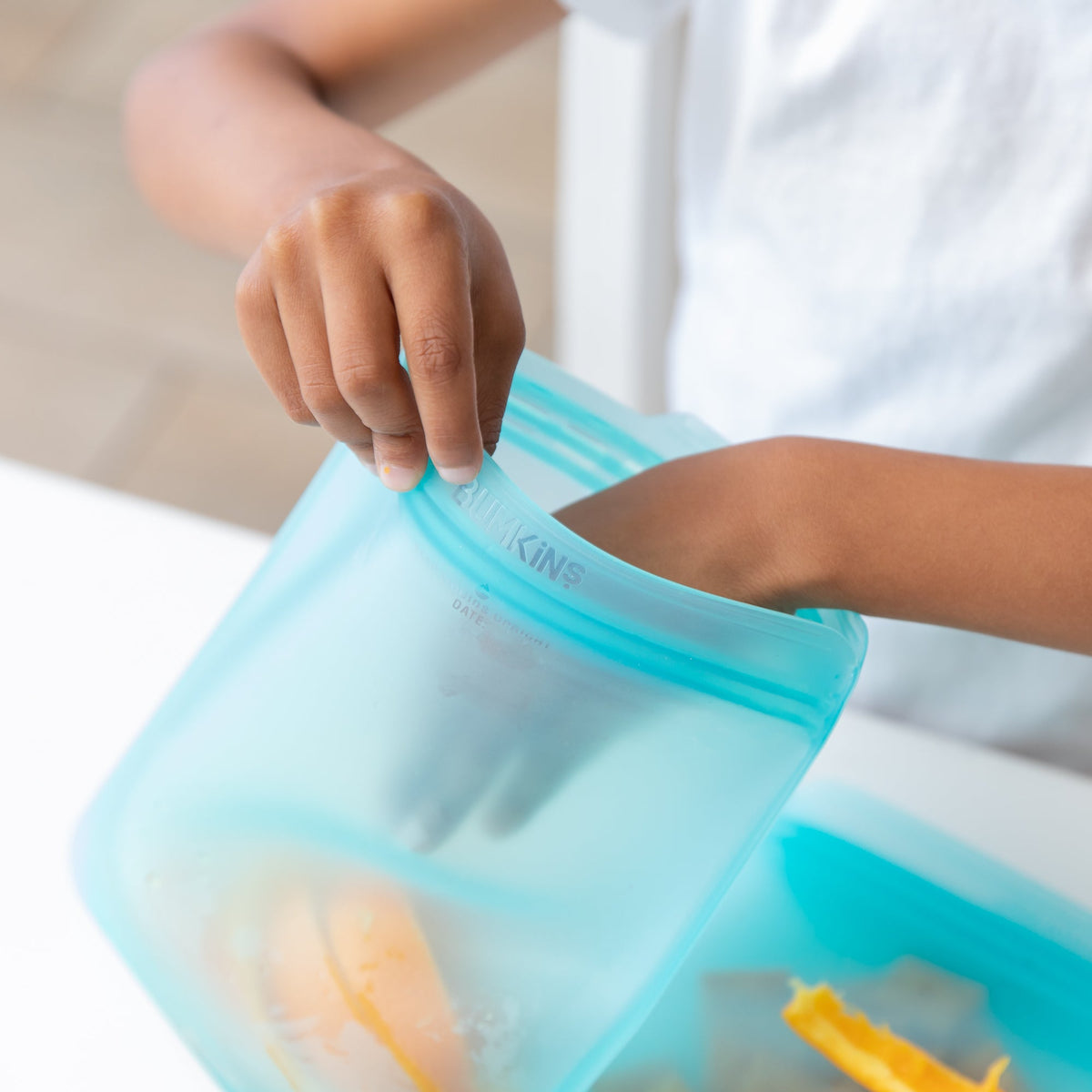 Bumkins Quality | Silicone Flat Reusable Bags: Store, Freeze & Pack with Ease