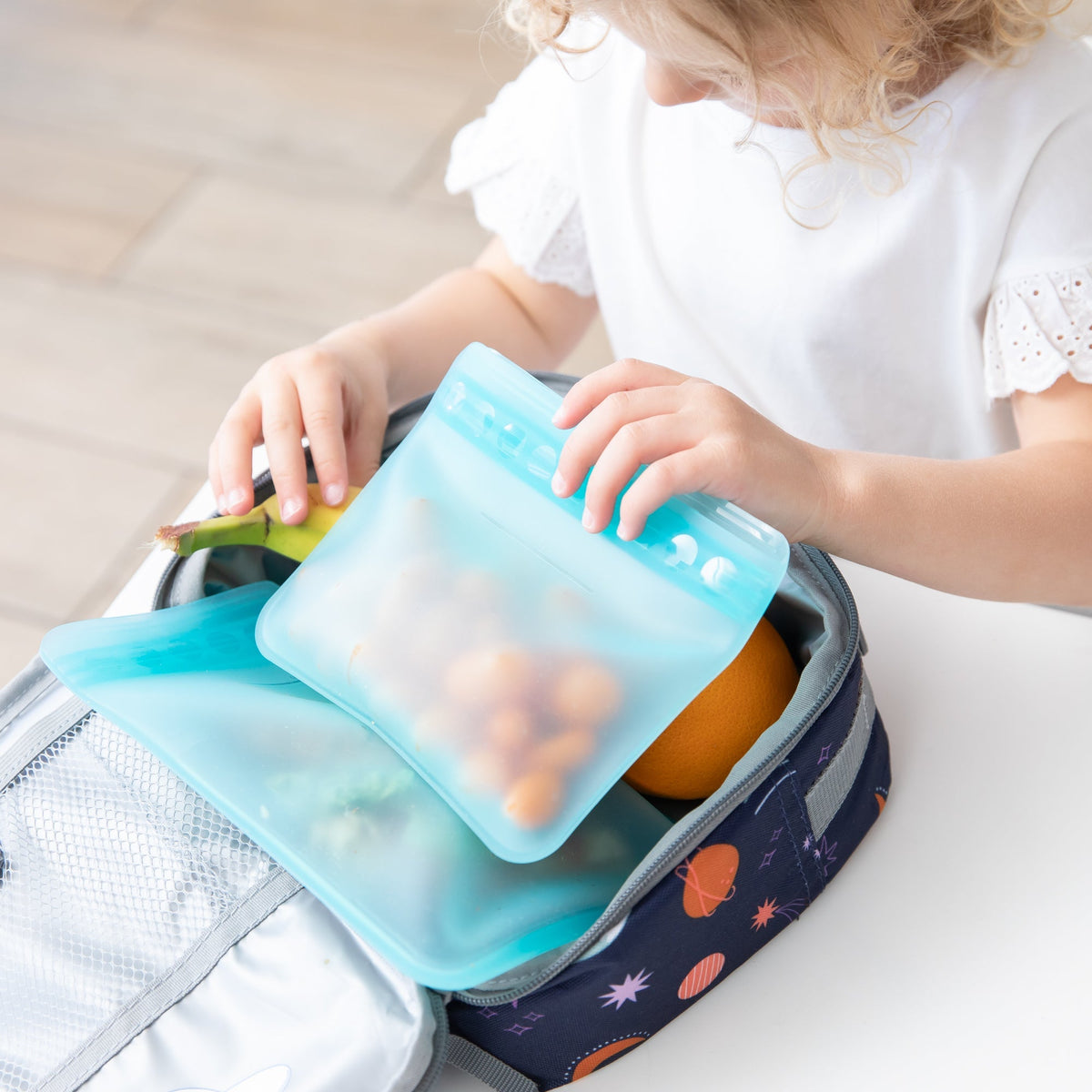 Bumkins Quality | Silicone Flat Reusable Bags: Store, Freeze & Pack with Ease