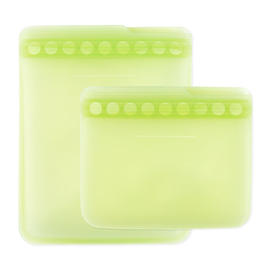 Bumkins Sale | Sage Silicone Storage Bags | Reusable Food & Freezer Bags