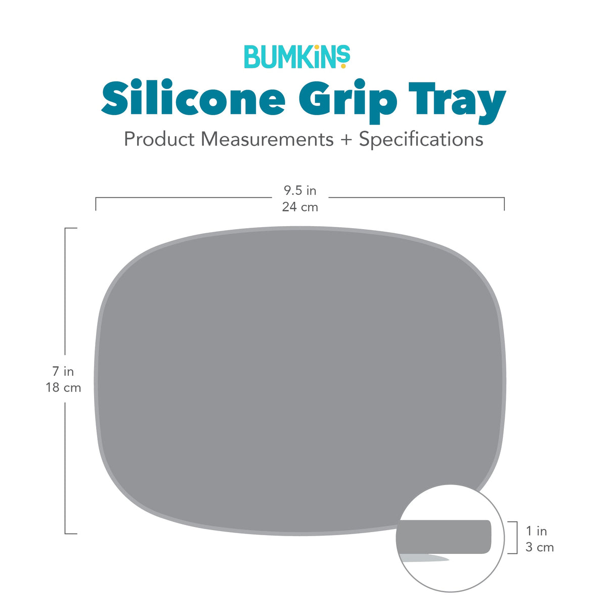 Bumkins Signature | Pink Eco-Friendly Children's Dinnerware Suction Plate/Tray