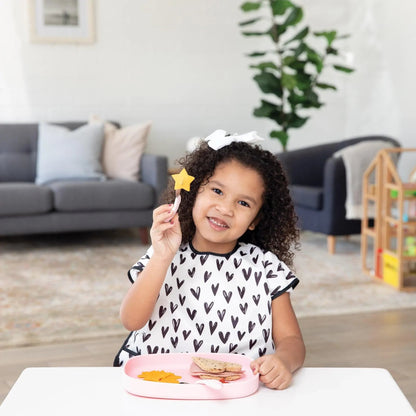 Bumkins Signature | Pink Eco-Friendly Children's Dinnerware Suction Plate/Tray