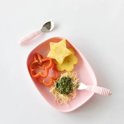 Bumkins Signature | Pink Eco-Friendly Children's Dinnerware Suction Plate/Tray