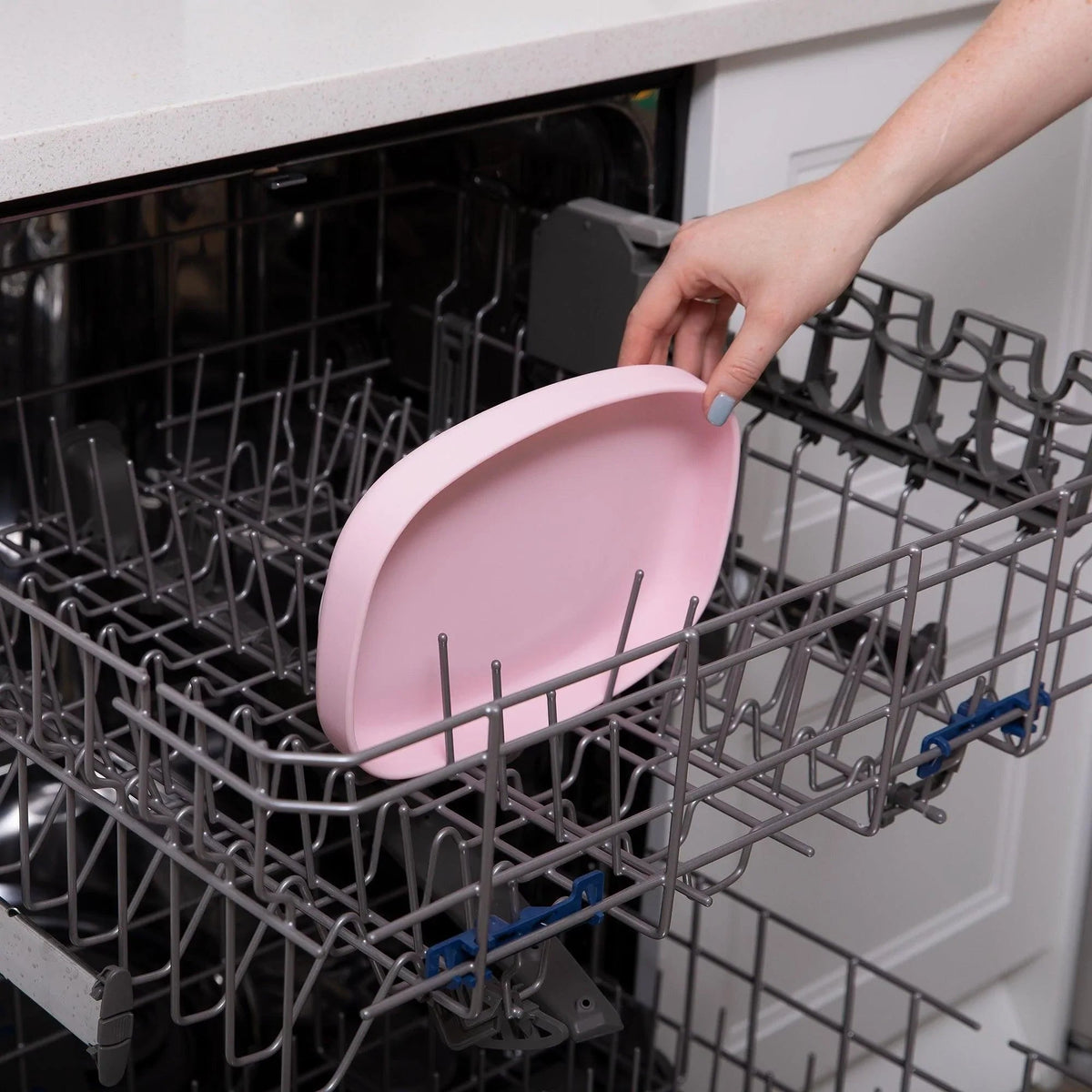 Bumkins Signature | Pink Eco-Friendly Children's Dinnerware Suction Plate/Tray