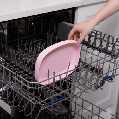 Bumkins Signature | Pink Eco-Friendly Children's Dinnerware Suction Plate/Tray
