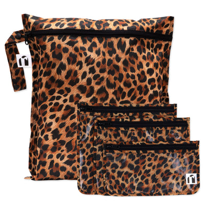 Bumkins Premium | The Commuter Essential 4-Piece Set: Leopard