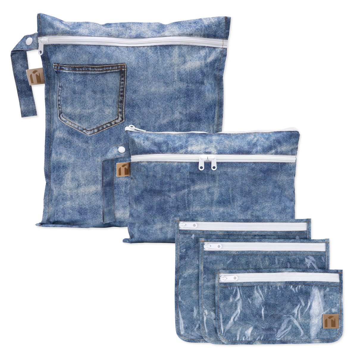 Bumkins Sale | The Commuter Deluxe 5-Piece Set: Denim On Denim