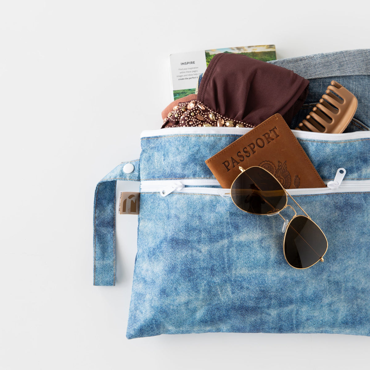 Bumkins Sale | The Commuter Deluxe 5-Piece Set: Denim On Denim