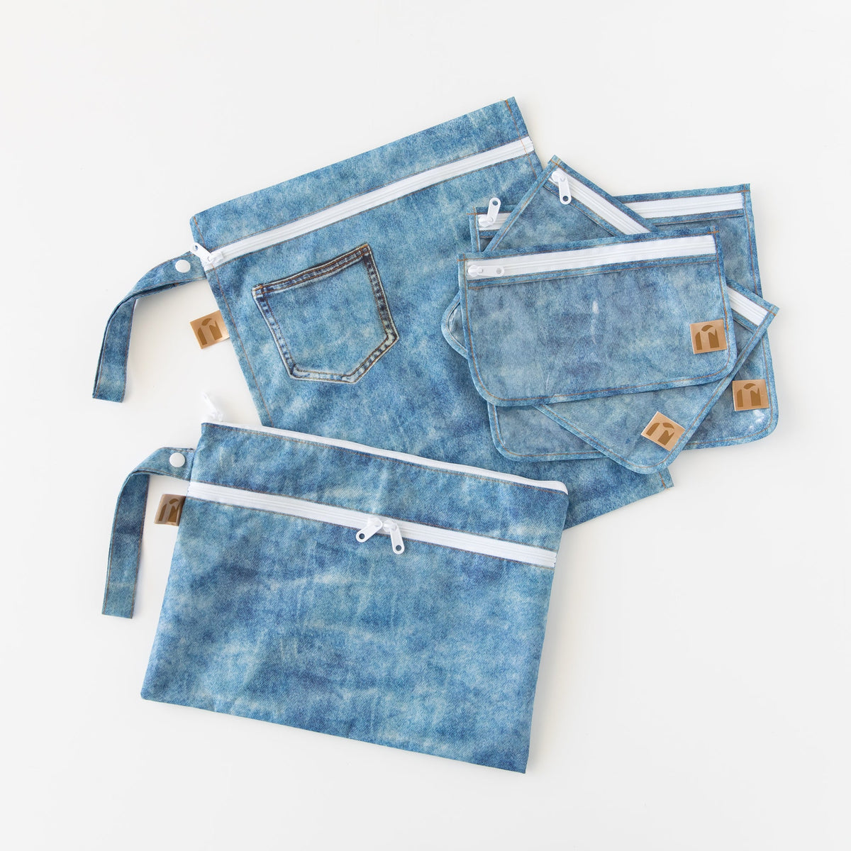 Bumkins Sale | The Commuter Deluxe 5-Piece Set: Denim On Denim