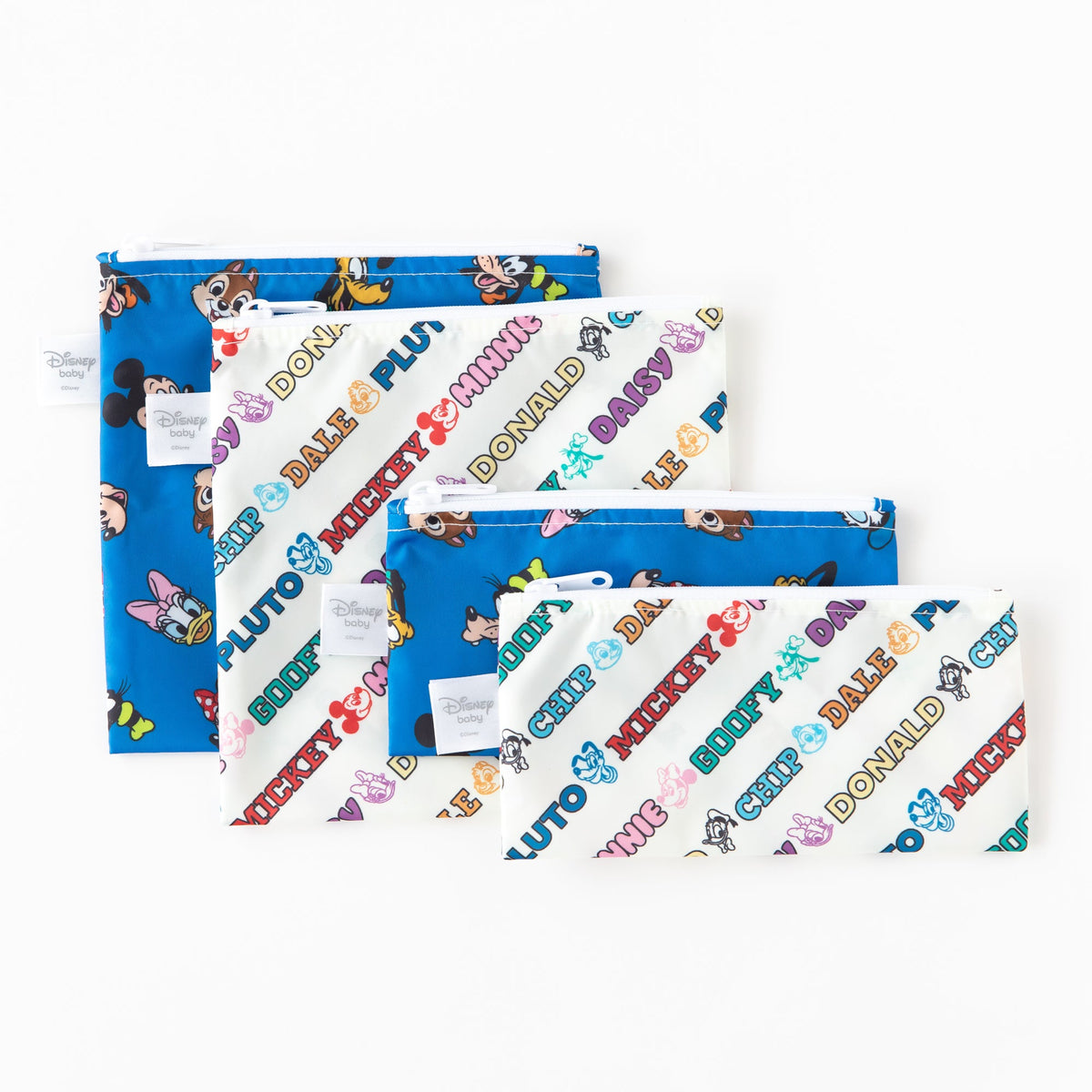 Bumkins Great Value | Reusable Snack Bag, Large 2 Pack: Disney Mickey & Friends MVP