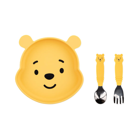 Bumkins Sale | Grip Dish Essential Toddler 3-Piece Mealtime Set: Disney Winnie the Po