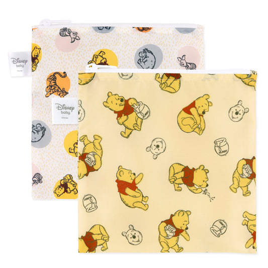 Bumkins Great Value | Disney Winnie the Pooh Sandwich Bags | Eco-Friendly & Reusable