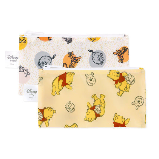 Bumkins Customer Favorite | Disney Winnie the Pooh Reusable Snack Bags | Eco-Friendly