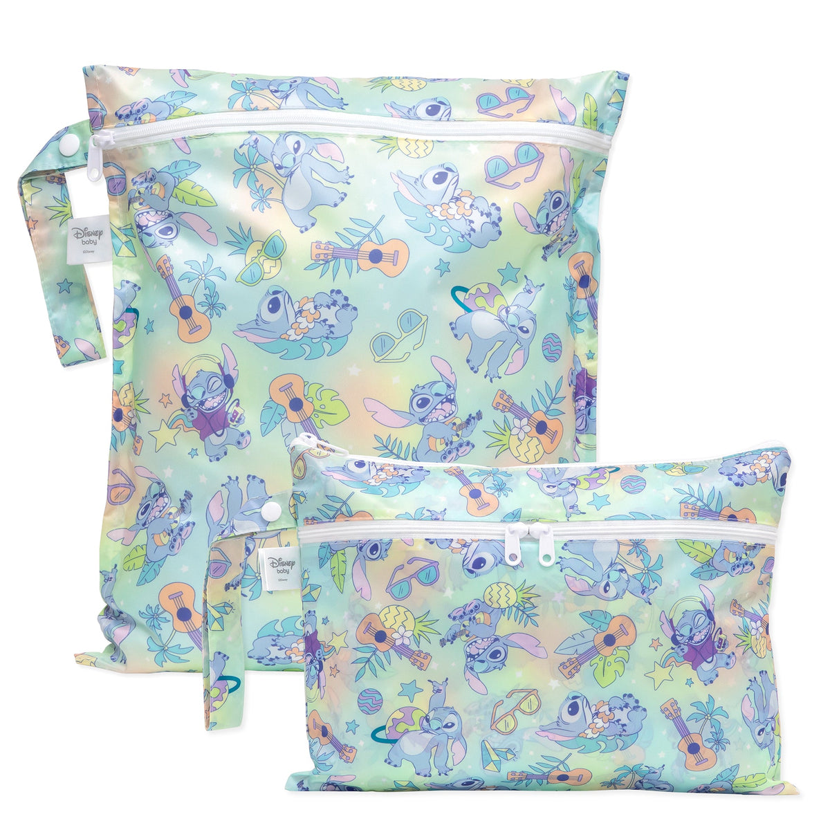 Bumkins Sale | Wet Bag + Wet/Dry Clutch Set: Aloha Stitch