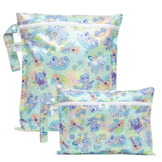 Bumkins Sale | Wet Bag + Wet/Dry Clutch Set: Aloha Stitch