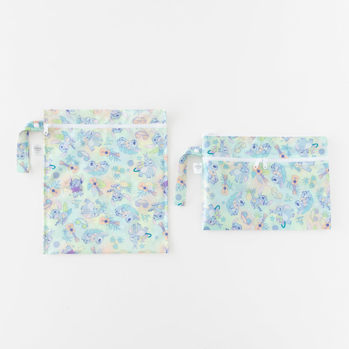 Bumkins Sale | Wet Bag + Wet/Dry Clutch Set: Aloha Stitch