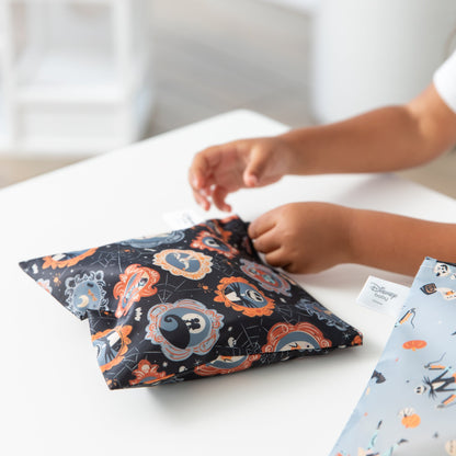 Bumkins Quality | Reusable Snack Bag, Large 2 Pack: Everyday Is Halloween