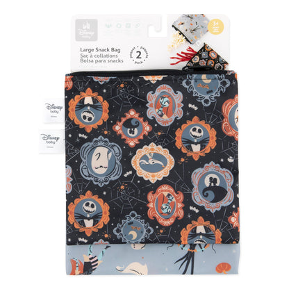 Bumkins Quality | Reusable Snack Bag, Large 2 Pack: Everyday Is Halloween