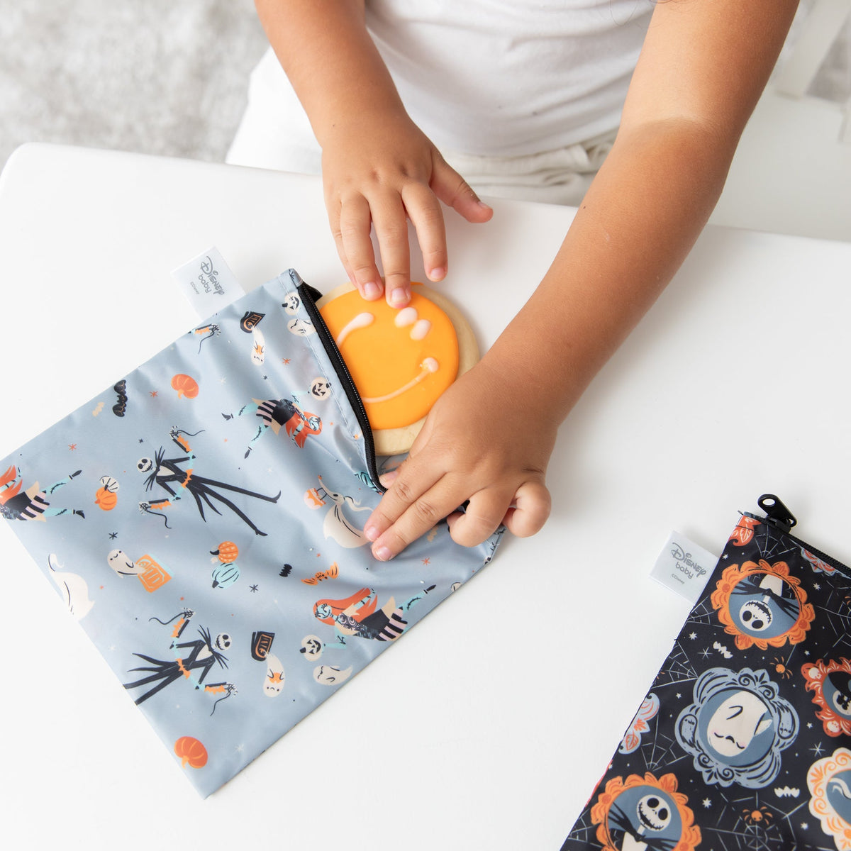 Bumkins Quality | Reusable Snack Bag, Large 2 Pack: Everyday Is Halloween