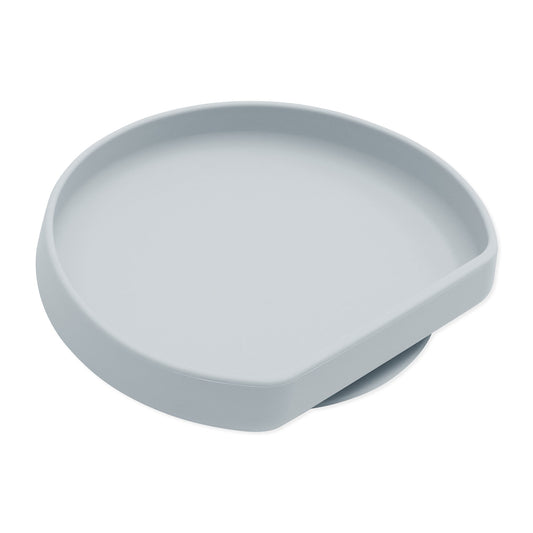 Bumkins Featured | Silicone Suction Cup Learner Plate For Older Kids in Grey