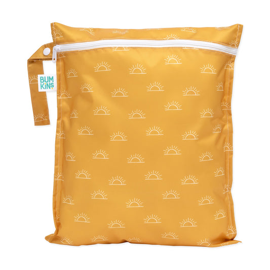 Bumkins Great Value | Reusable Sunshine Waterproof Wet Bag for Swim, Diapering