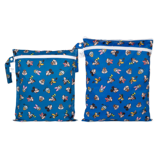 Bumkins Best Seller | Wet Bag + Wet/Dry Bag for Diapering, Disney Mickey & Friends
