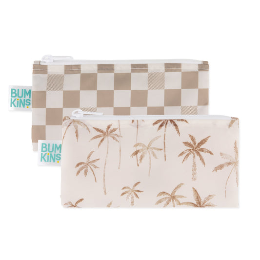 Bumkins Sale | Reusable Snack Bag, Small 2 Pack: Palm Check
