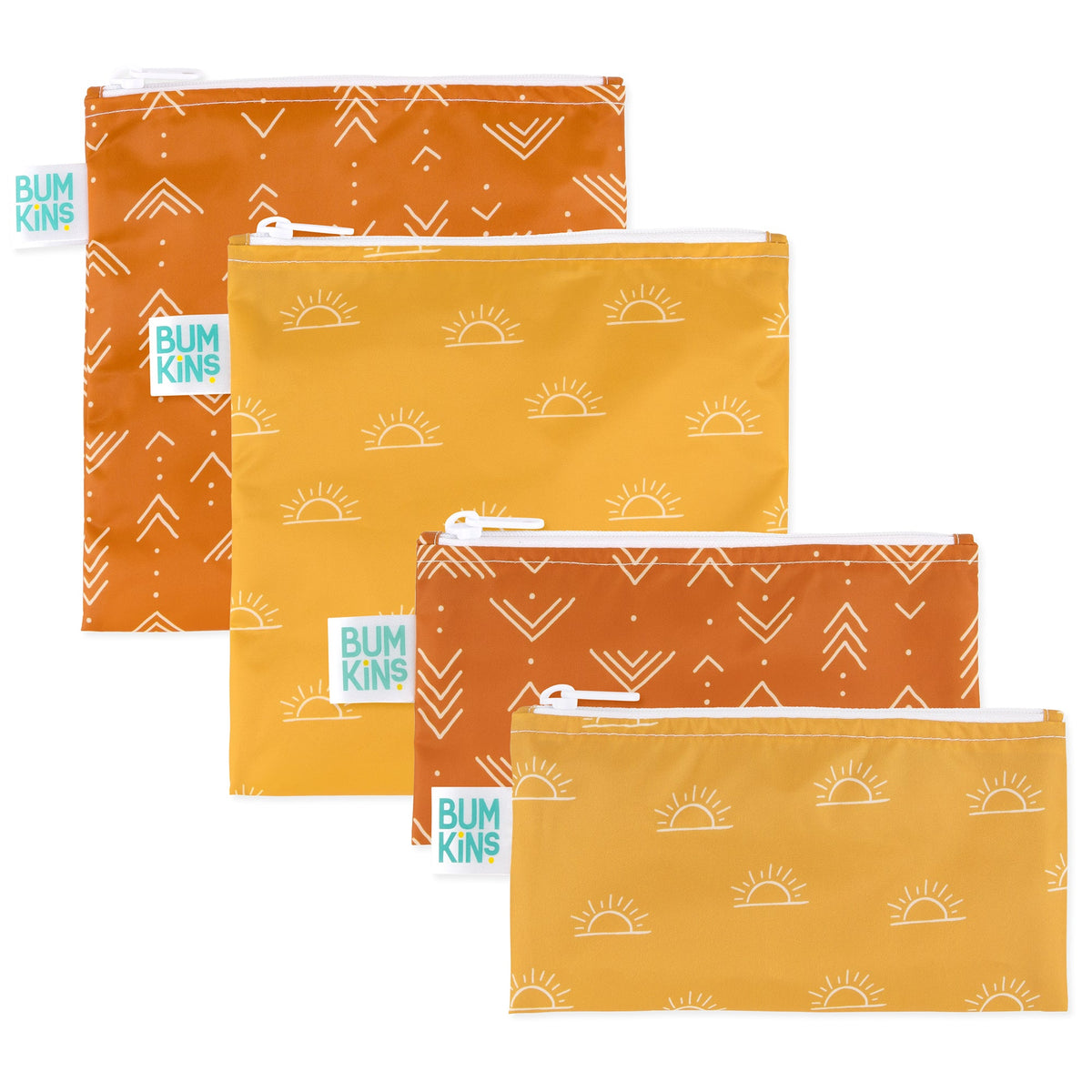 Bumkins Quality | Reusable Snack Bag 4 Pack: Desert Boho