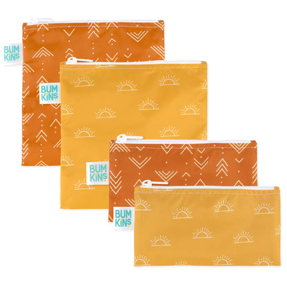 Bumkins Quality | Reusable Snack Bag 4 Pack: Desert Boho
