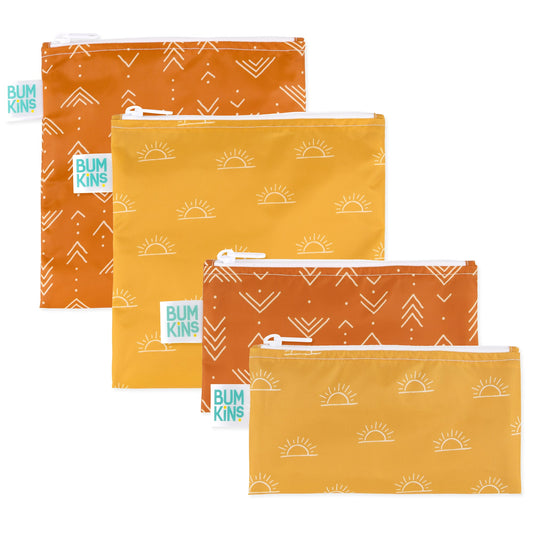 Bumkins Quality | Reusable Snack Bag 4 Pack: Desert Boho