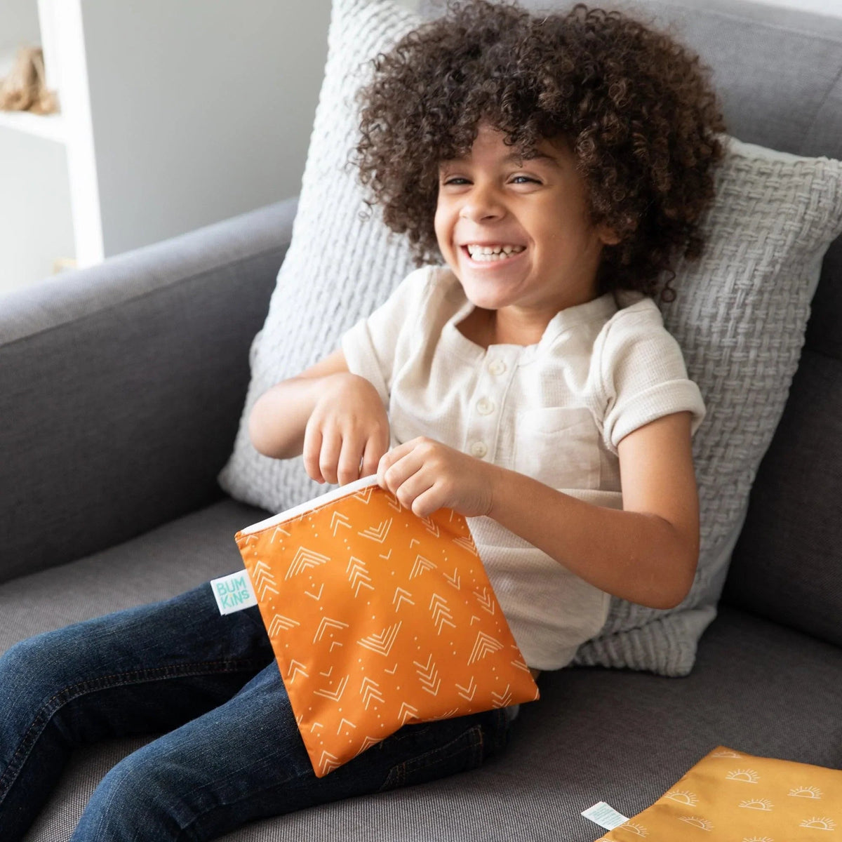 Bumkins Quality | Reusable Snack Bag 4 Pack: Desert Boho
