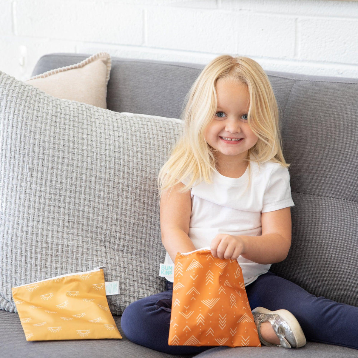 Bumkins Quality | Reusable Snack Bag 4 Pack: Desert Boho